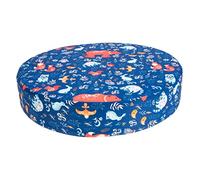 VALICLUD Coussin de Siège Rond pour Chaise Haute Garçon et Siège Rehausseur Portable Imperméable en Polyester Confortable pour Bébé Utilisé à Manger Détachable