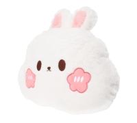 VALICLUD Coussin Lombaire Voiture en Peluche Lapin Moelleux, Coussin Décoratif Mignon 1 Pièce, Usage Toute Saison, Accessoire Confortable pour Siège Auto, Oreiller pour Voyage et Détente