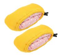 VALICLUD Coussinet De Béquille Rembourrage Des Béquilles En Coton Et Éponge Jaune Paire De Tapis Souple Antidérapant Standard Protection Confortable Pour Usage Quotidien