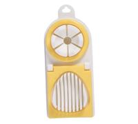 VALICLUD Couteau à Œufs Multifonction Acier Inoxydable et PP Trancheuse Portable pour Œufs Durs et Fruits Outil de Cuisine Pratique pour Usage Domestique
