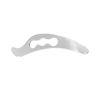 VALICLUD Couteau fascial Gua Sha grattage musculaire visage gua sha grattoir musculaire outils guasha pour le visage grattoir de massage en métal Acier inoxydable Silver