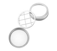VALICLUD Couvercle Acier Inoxydable pour Bocaux avec Aération Filtre à Germination Pratique pour Pots Mason Support Floral et Drainage Léger et Facile à Utiliser