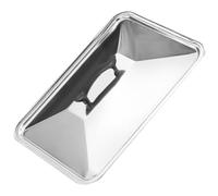 VALICLUD Couvercle Rectangulaire en Acier Inoxydable 50 X 35 CM pour Plateau Alimentaire Couvercle de Protection Alimentaire pour Barbecue et Cuisson de Poisson Usage Maison et