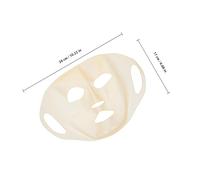 VALICLUD Couvre-Masque Facial en Silicone Réutilisable 3Pcs Masque Hydratant Ajustable Outil de Soins de Peau Usage Comprend des Élastiques