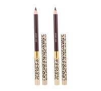 VALICLUD Crayon à Sourcils Waterproof 2 Pièces Petite Taille Couleur Café Clair 5 Double Embout Brosse Intégrée Maquillage Professionnel Usage Quotidien Naturel