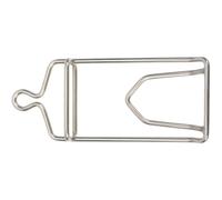 VALICLUD Crochet à Volaille en Acier Inoxydable pour Viande et Bacon, Accessoire Cuisine Facile à Utiliser, pour Barbecue et Transformation de Viande, Couleur Argenté