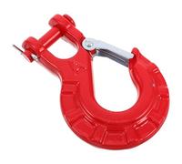 VALICLUD Crochet de Treuil 3/8 Pouce Rouge pour Remorquage Robuste, Crochet de Levage Sécurisé en Acier Résistant, Accessoire Compatible pour Voiture et Remorque Tout-Usage, Usage