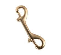 VALICLUD Crochet Double en Laiton Robuste pour Paquet et Équipement de Camping, Double Extrémité Fermeture Rapide, pour Usage Extérieur et Laisse pour Animaux