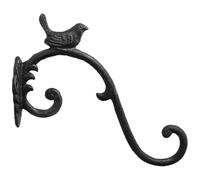 VALICLUD Crochet Mural en Fer Forgé pour Plantes Suspendues Support Décoratif Vert pour Paniers de Fleurs Mangeoire à Oiseaux et Lanternes Charge Stable Balcon et Jardin Extérieur