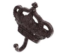 VALICLUD Crochet Mural Vintage Forgé Forme de Couronne Patère Décorative Rétro pour Chapeaux Clés et Écharpes Accroche Pratique et pour Décorer Votre Intérieur