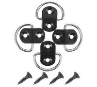 VALICLUD Crochets pour Filet de Chargement Voiture Universels - 4 Anneaux D’Arrimage Vis - Fixation Sécurisée pour Coffre Arrière - Accessoires de Rangement pour Coffre de Voiture et