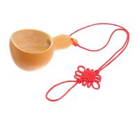 VALICLUD Cuillère à Eau en Calebasse Naturelle Petite Taille Louche Cuisine Écologique Jaune Ustensile Artisanal Multifonction Cuisine et Restauration Outil à Eau Solide et Ergonomique