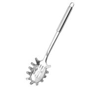 VALICLUD Cuillère à Spaghetti Acier Inoxydable Bords Dentelés Ustensile de Cuisine Multifonction pour Pâtes Nouilles Œufs et Raviolis Pratique et Portable