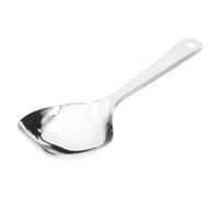 VALICLUD Cuillère de Service Inox à Tête Carrée Ergonomique Manche Long et Cuillère Profonde pour Cuisine Professionnelle et Buffet