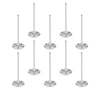 VALICLUD Cuillères en Acier Inoxydable 10 Pièces pour Moules à Tartelettes de Radis et Galettes de Crevettes, Ustensiles Cuisine Créatifs Manche Long, Accessoires pour Préparation