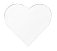 VALICLUD Cœur Acrylique Transparent à Personnaliser, Décoratif, à Suspendre | Acrylique Haute Transparence, Surface Lisse et Bords Doux, pour Table t Loisirs Créatifs