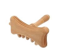 VALICLUD De Guasha En 2 Pièces Outil De Massage Multifonctionnel Grattage Anti-stress Corporel Massages à Domicile Relaxation Musculaire Matériau Naturel Facile à Transporter