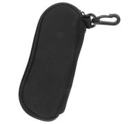 VALICLUD De Rangement pour Lunettes Porte-Lunettes Rose Voyage Portable des Lunettes De Protection Poche Rembourré Lunette De Soleil Étui à Lunettes Souple Mince Cas Femme Néoprène Noir