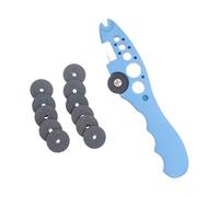 VALICLUD Décapsuleur Médical pour Flacons en Verre Roue Abrasive, Mini Ouvre-ampoules Portable Bleu Ciel, Coffret 12 Pièces, Outil Sécurisé et Pratique pour Usage Hospitalier et Pharmacie