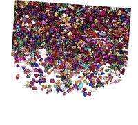 VALICLUD Décoration de Nail Art Verre Écrasé Charms Diy Verre Irregulier pour Environ par Sac Parfait pour Créations Époxy