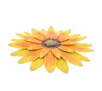 VALICLUD Décoration Murale Tournesol en Métal 33 CM Sculpture de Fleur Rustique Résistante aux Intempéries Décoration Extérieure et Intérieure Cuisine Jardin Balcon et Salon à