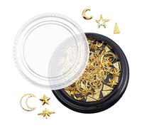 VALICLUD Décorations Nail Art Étoiles Lune Alliage Pailleté 3d DIY Manucure Femmes Accessoires Manucure Utile pour Vernis Gel Semi-permanent et Projets Créatifs