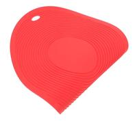 VALICLUD Dessous de Plat en Silicone Antidérapant Grand Format Ovale Épais Rouge Résistant à la Chaleur pour Casseroles Chaudes et Plats Tapis Cuisine Multifonction Protection de