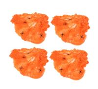 VALICLUD d'halloween Araignée de Simulation Coton Orange 1 Ensemble Décorations Amusantes Salle Escape Room Cimetière Accessoires de cinéma