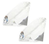 VALICLUD Diamants Décoratifs en Cristal 2 Pièces, Forme Diamant