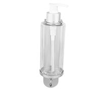 VALICLUD Distributeur de Savonnette Mural 1 Pièce Support à Liquide Transparent Matériau en Acier Inoxydable Pompe à Savonnette Anti-Corrosion pour Salle de Bain Cuisine