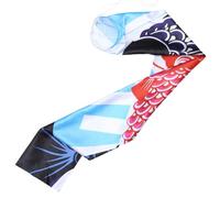 VALICLUD Drapeau Koinobori Japonerie 140 CM en Satin Rouge et Noir Guirlande de Drapeaux Muraux pour Décoration Intérieure et Extérieure Bannière d'Été Solide et Réutilisable Décoration