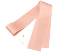 VALICLUD Écharpe de Cérémonie Vierge Multifonction 1 PC en Tissu Rose Doré Épingle Accessoire Personnalisé pour Fête Mariage Remise de Diplômes et Enterrement de Vie de Jeune Fille