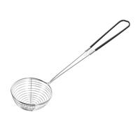 VALICLUD Écumoire Araignée Inox à Mailles Fines avec Manche Antidérapant Passoire de Cuisine Pratique pour Friture et Cuisson Protection la Chaleur Maison et Restaurant