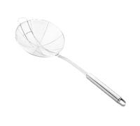 VALICLUD Écumoire Inox Multifuntionnelle avec Crochet Passoire à Mailles Fines pour Cuisine Louche Filtrante Résistante Chaleur Ustensile pour Pâtes et Friture