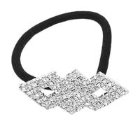 VALICLUD Élastiques à Cheveux Pailletés En Cristal Strass Taille Unique Décoratif Mode Femme Fille Accessoire Coiffure Chic Queue De Cheval