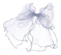 VALICLUD Élégante Pince à Cheveux Noeud en Organza Bleu Accessoire Léger pour Filles et Femmes Cadeau pour Fêtes et Occasions
