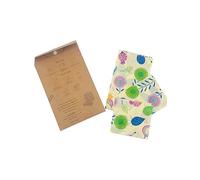 VALICLUD Emballages Alimentaires en Cire d'abeille Réutilisables Lot De 3 Chiffons Conservation des Aliments Coton Biologique Motifs Violets pour Usage Domestique Écologique