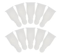 VALICLUD Embouts de Parapluie en Plastique 10 Pcs Perles D’Extrémité 10 X 6 MM Blanc Rechange pour Parapluie Canne Kit de Réparation D’Accessoires Adapté pour Parapluies Soleil et
