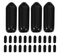 VALICLUD Embouts de Protection PVC Flexibles 45 MM Noirs Lot de 100 Capuchons de Filetage pour Vis et Boulons Cache-Vis en Plastique pour Sécurité Électrique et Protection des Câbles en