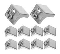 VALICLUD Embouts De Rails De Rideaux en Acier Inoxydable 10 Pcs, Butée De Fin De Course, Fixation Sécurisée, Accessoires pour Système De Rails De Plafond, Installation Rapide pour Tringles à Rideaux