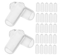 VALICLUD Embouts de Serrage-Tête en Caoutchouc Transparent 200Pcs pour DIY Accessoires de Bricolage Ajustement Confortable Fourniture de Serrage-Tête pour Activités