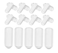 VALICLUD Embouts En Caoutchouc Pour Bandeaux 200 Pièces Transparent Diamètre 5,5 Mm Confortables Pour Bricolage Soin Capillaire Accessoires De Remplacement