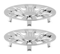 VALICLUD Enjoliveurs de Roue pour Voiturette de Golf 8 Pouces Cache-Moyeu Extérieur Chromé Kit 2 Pièces Protection Solide Moyeu et Jante Compatible Véhicules Électriques Touristiques