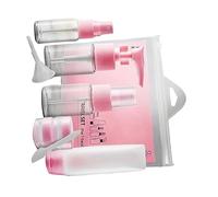 VALICLUD Ensemble 9 Flacons de Voyage Pulvérisateur Pet, 50 Ml, Transparent, Portable et Rechargeable, pour Cosmétiques et Soins Personnels, Adapté aux Voyages, Format Compact