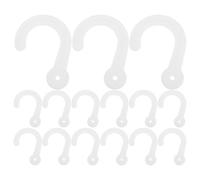 VALICLUD Ensemble de 100 Crochets en Plastique Blanc Opaque Crochets Suspendre Polyvalents pour Échantillons de Tissu Cintres Résistants pour Paquet Vêtements et Rangement Adaptés la