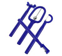 VALICLUD Ensemble de 4 Exercices pour Entraînement Musculaire Oral, Outil de Stimulation Orale en Acier Inoxydable et Plastique Bleu, Portable pour Rééducation et Amélioration de