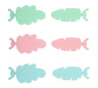 VALICLUD Ensemble de 6 Perchoirs pour Cage à Perroquet en Pla Solide Bâtonnets à Griffer Couleur Carotte et Feuille Supports Antidérapants pour Petits et Moyens Oiseaux Jouets