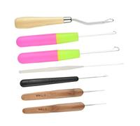 VALICLUD Ensemble De 7 Crochets Pour Dreadlocks Kit D'extensions De Cheveux Aiguilles à Crochet Outils Pour Facile à Utiliser Pour Types De Cheveux Accessoires De Couture Diy