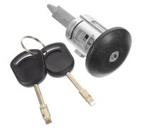 VALICLUD Ensemble de Cylindre de Serrure de Porte Latérale Cylindre de Serrure de Porte Automobile en Métal Clé Incluse et Installation Sécurisée Compatibilité Large