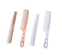 VALICLUD Ensemble De Peignes De Barbier En Aluminium 2 Pièces Taille Courte Bronze Outil De Coupe Cheveux Professionnel Pour Coiffure Salon Homme Femme